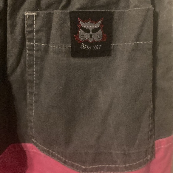 Vtg 80s 90s CATZ Cotton Board Shorts Colorblock Jams Fresh Prince Mens XS 28 - Picture 3 of 4